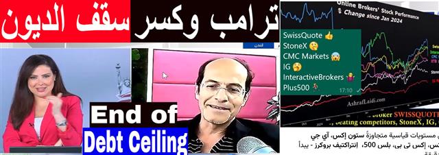 Breaking Debt Ceiling & Forex Brokers - Brokers Stocks From Video W Emojis (Chart 1)