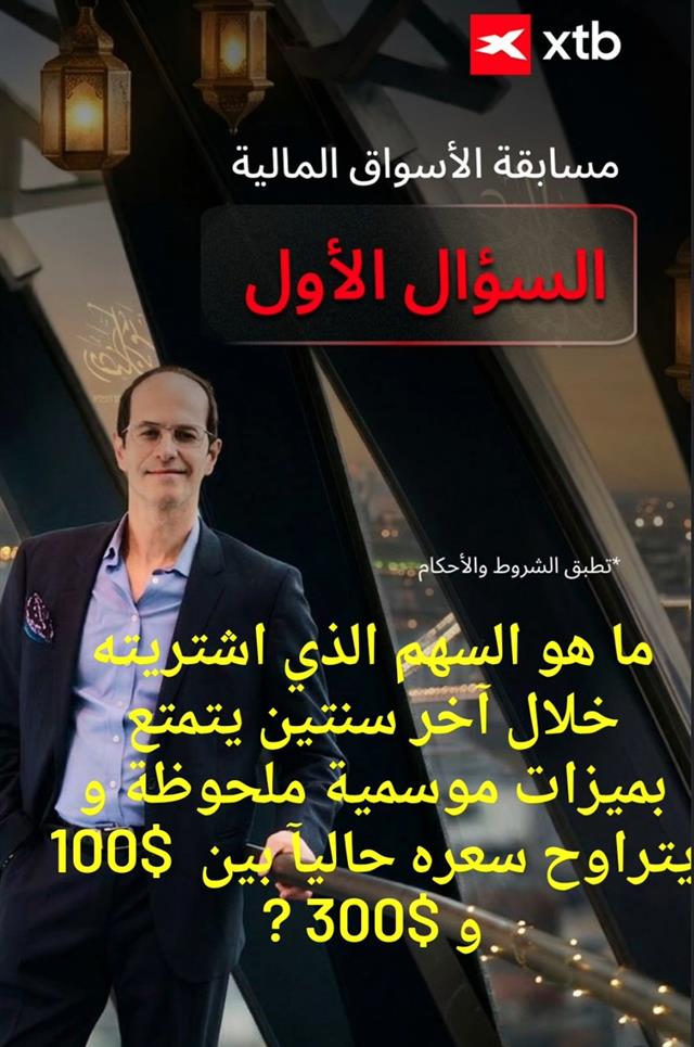السؤال الأول للمسابقة - Xtb First Question (Chart 1)