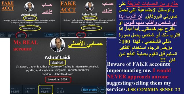 BEWARE حذاري - Fake Vs Real Twitter Accts (Chart 1)